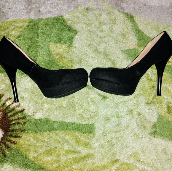 EUC Olsenboye Suede Platform Pumps - Picture 1 of 8